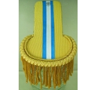 Epaulette Gold with Blue/White Stripe